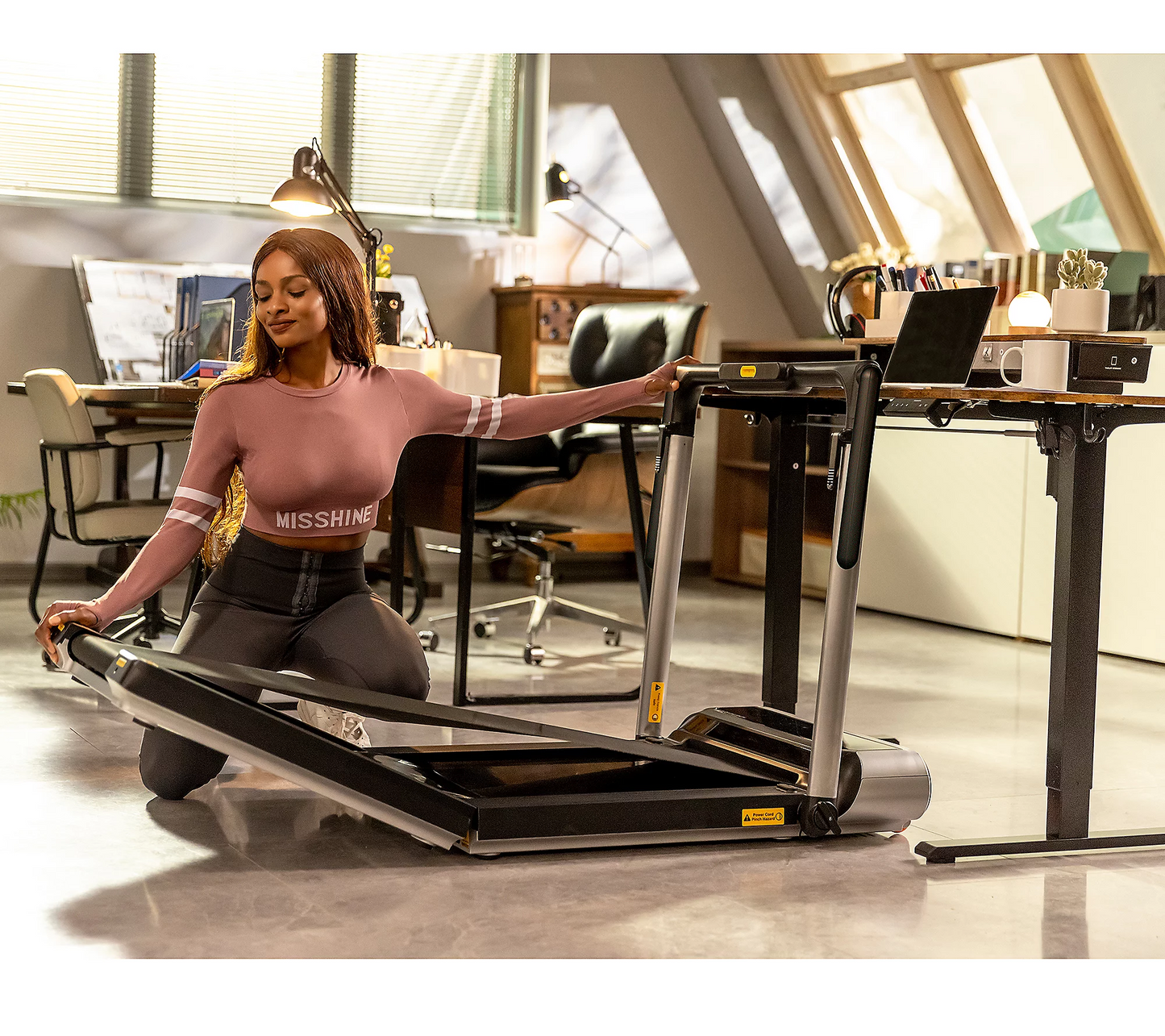 🏃‍Flash Deal $33.99💝 Folding Home Shock-Absorbing Treadmill